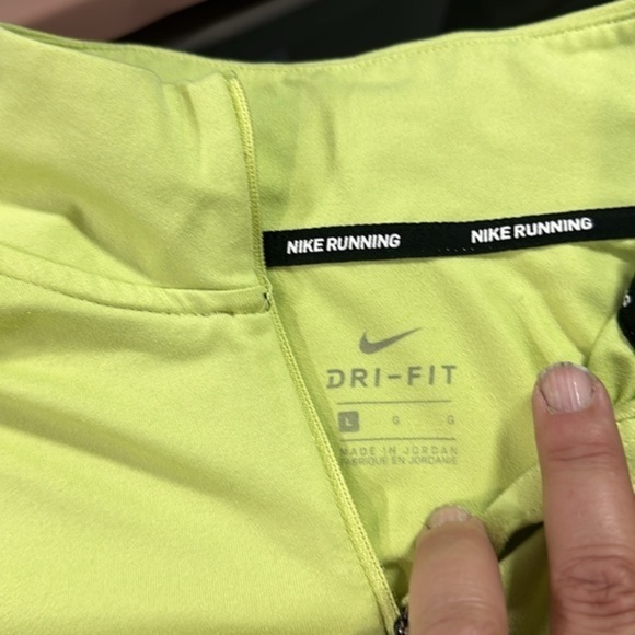 Nike yellow / green long sleeve performance shirt size large - Picture 3 of 8